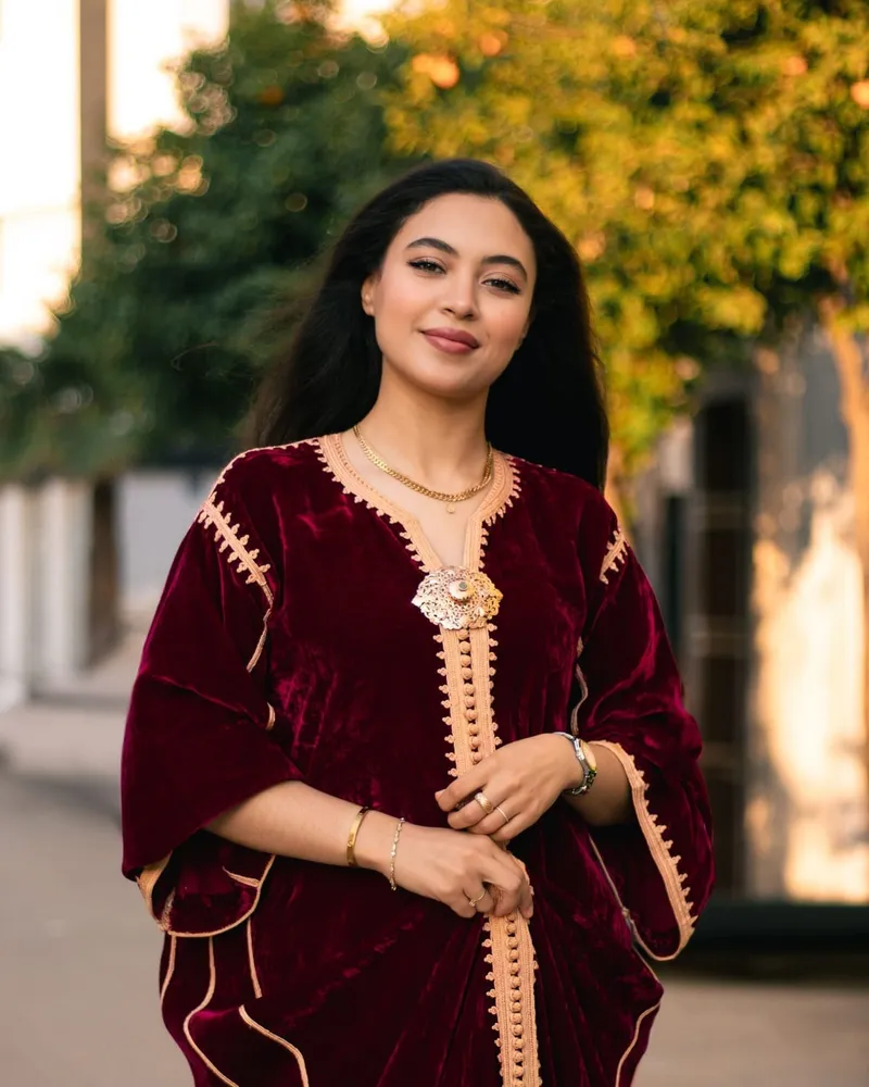 Caftan velours cérémonie, vue 2