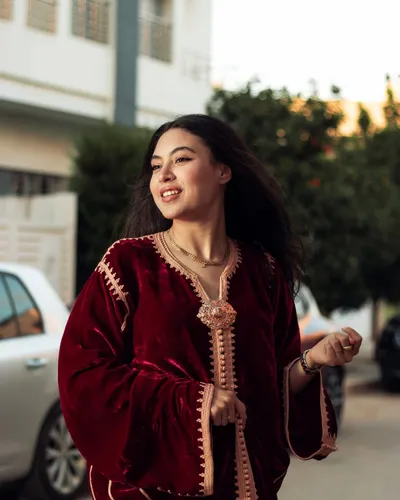 Caftan velours cérémonie